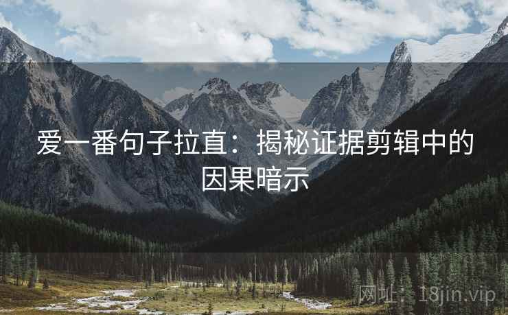 爱一番句子拉直：揭秘证据剪辑中的因果暗示